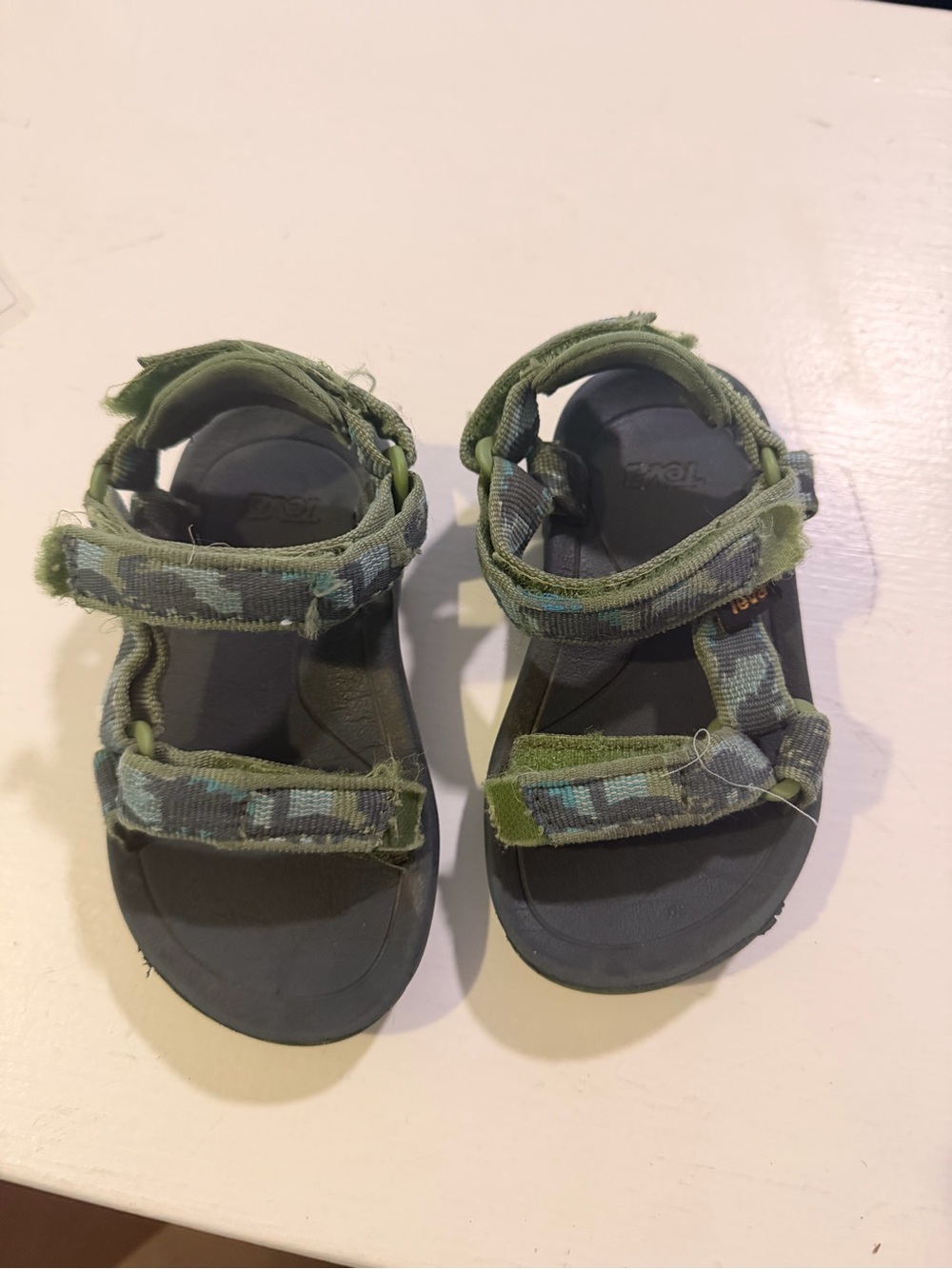 Kids Teva Dinosaur Camouflage Strap Sandals